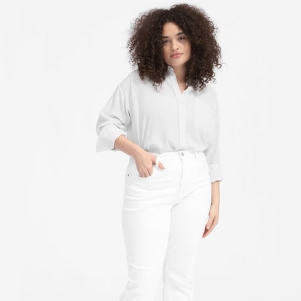 Everlane Silk button down shirt